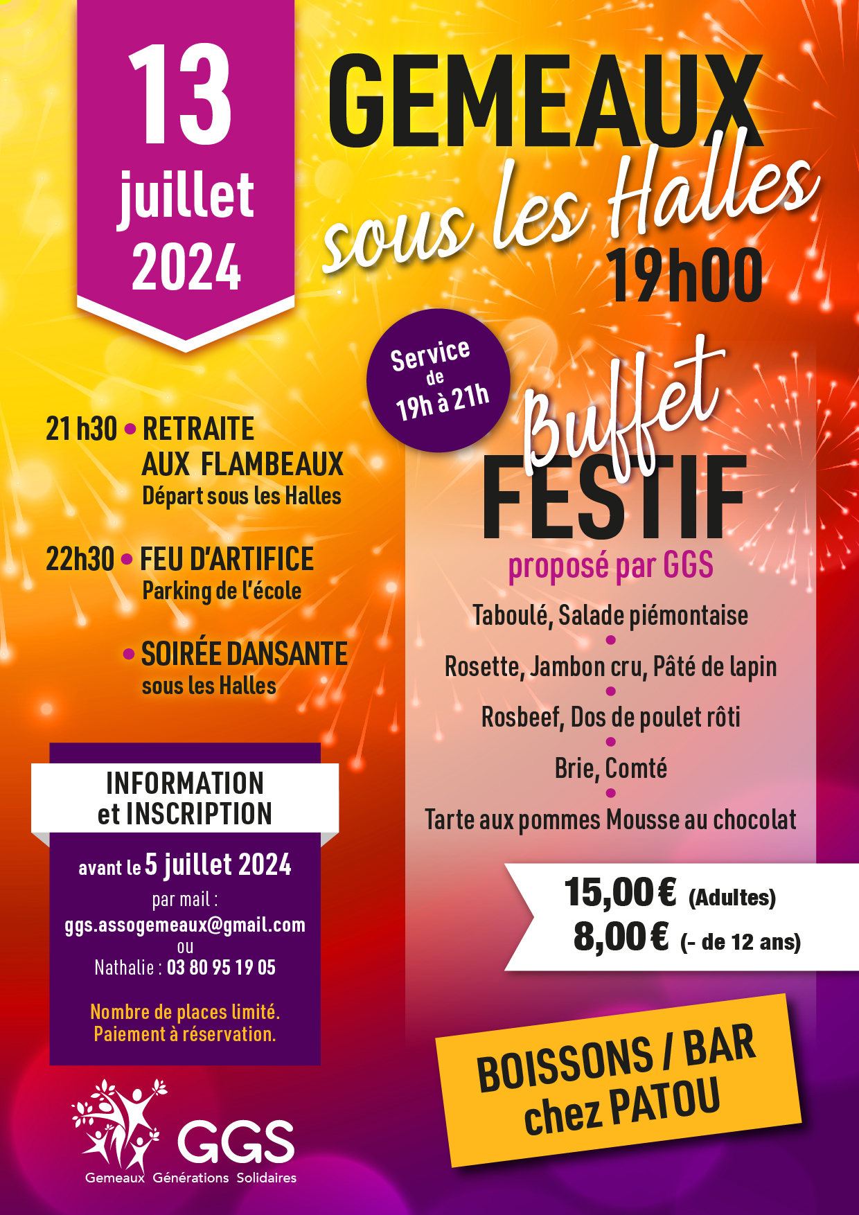 Festivités du 13 juillet 2024